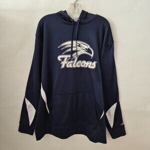 Atlanta Falcons Men XL Navy Blue Long Sleeve Sweatshirt Pullover Hoodie Pocket